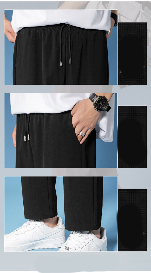 Pantalones Casuales de Color Sólido para Hombre - Image 10