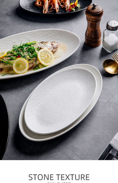 Plato Ovalado de Cerámica para Pescado - Image 17