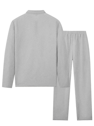 Traje Casual con Cremallera y Solapa - Pantalón Largo de Manga Larga - Image 8