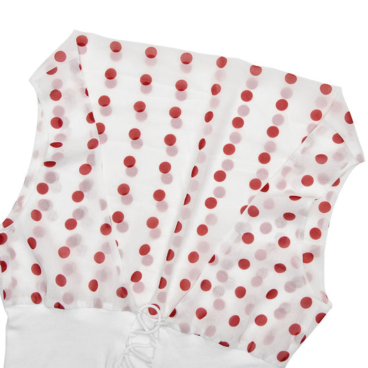 Blusa Crop Top Chiffon con Lunares y Espalda Descubierta - Top Casual Verano - Image 33