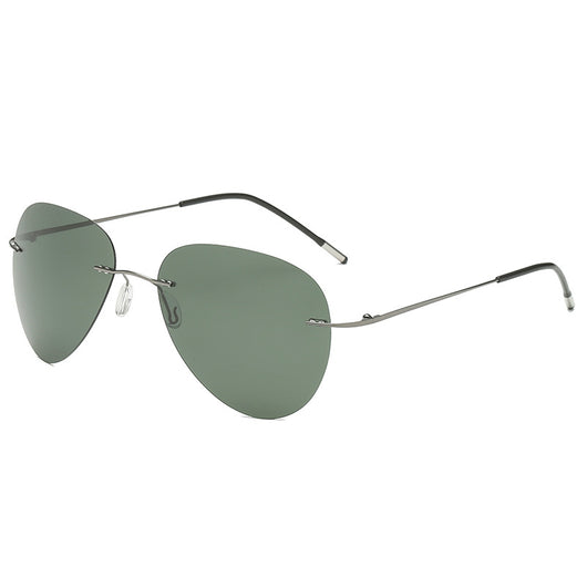 Gafas de Sol Polarizadas Titanio Ultraligeras sin Marco - Image 4