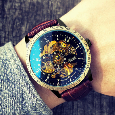 Reloj Mecánico Automático Hueco para Hombre Resistente al Agua - Image 9