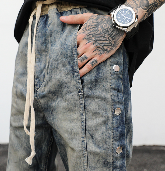 Pantalón Denim con Cordón Ajustable - Image 4