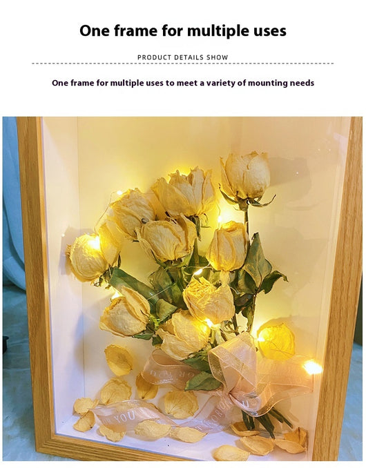 Marco Decorativo con Flores Secas Preservadas - Diseño 3D Artesanal - Image 11