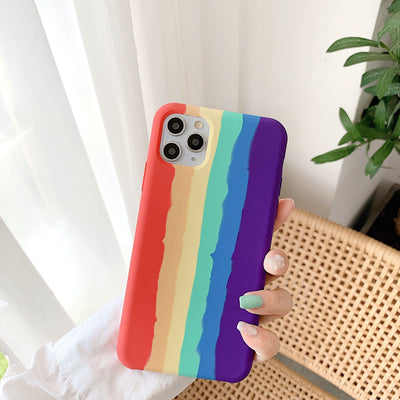 Funda de Silicona Líquida Arcoíris para Celular - Image 20