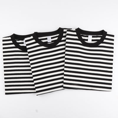 Camiseta Hombre a Rayas Manga Corta Ajuste Relajado Versátil - Image 3