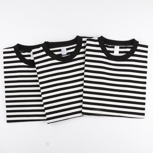 Camiseta Hombre a Rayas Manga Corta Ajuste Relajado Versátil - Image 3