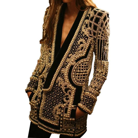Chaqueta Acolchada Escote V Manga Larga - Image 16