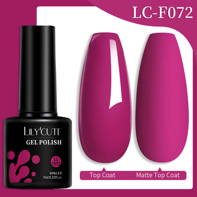 Set de Pegamento para Uñas con Brillo de Color Sólido - Image 8
