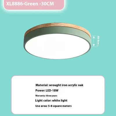 Lámpara de Techo Redonda de Madera - Iluminación Cálida para Dormitorio y Sala - Image 25