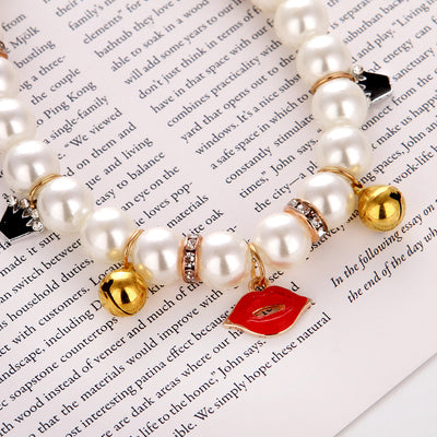 Collar Tejido a Mano con Perlas para Gatos Ajustable - Image 10