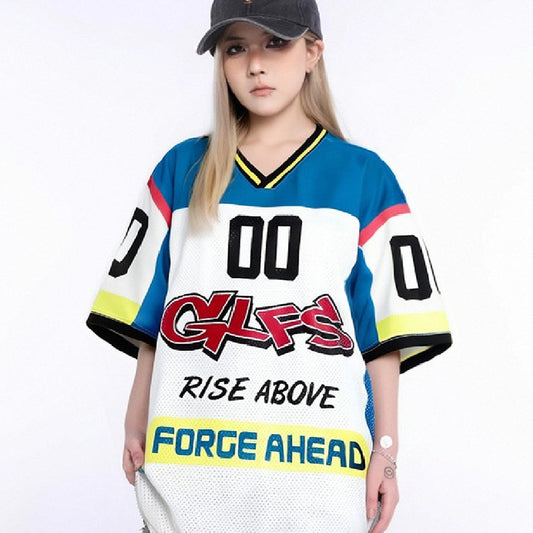 Playera Deportiva Suelta Manga Corta Unisex