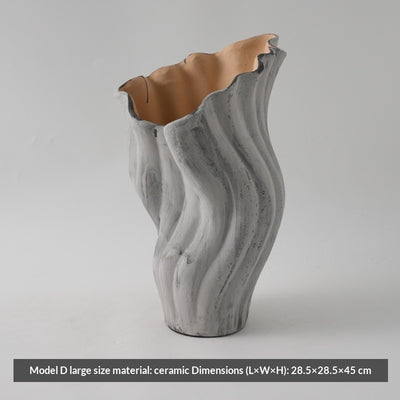 Jarrón de Cerámica Vintage Desgastado para Consola y Estantería - Image 12