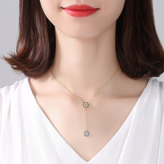Collar de Plata Esterlina para Mujer con Dije Redondo de la Suerte - Image 6