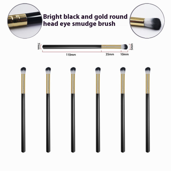 Brocha Individual Suave Tubo Negro Dorado - Image 3