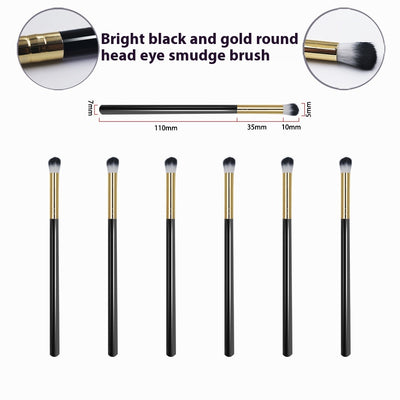 Brocha Individual Suave Tubo Negro Dorado - Image 3
