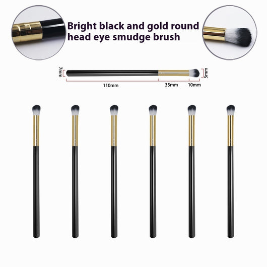 Brocha Individual Suave Tubo Negro Dorado - Image 3