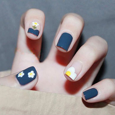 Uñas Postizas Almendradas Mate Brillante - Diseño Simple - Image 25