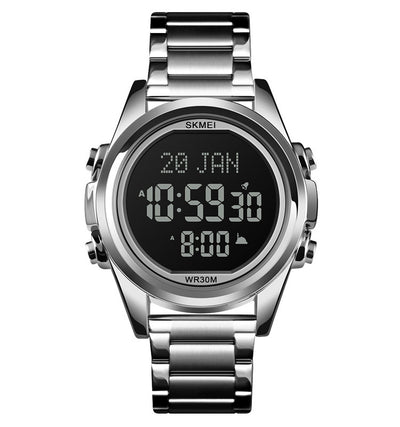 Reloj Electrónico Árabe para Hombre Acero Inoxidable Diseño Fashion - Image 8