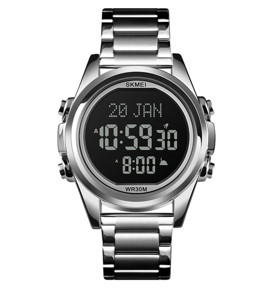 Reloj Electrónico Árabe para Hombre Acero Inoxidable Diseño Fashion - Image 8