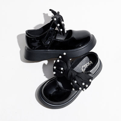 Zapatos de Cuero Suave para Niños - Suela Flexible Color Negro - Image 12