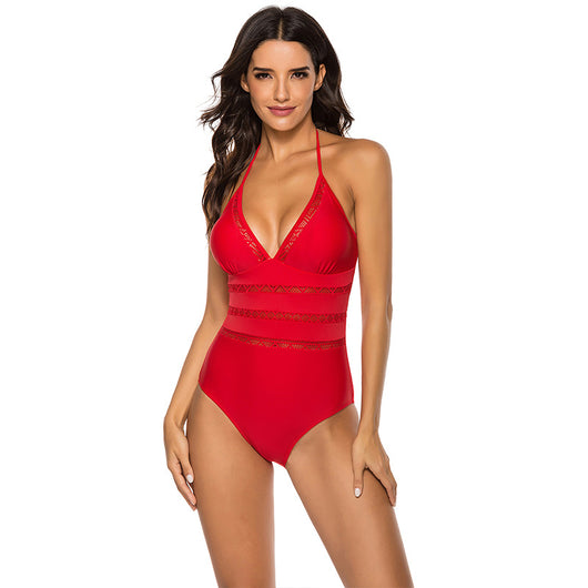 Traje de Baño Enterizo con Detalle de Malla - Image 20