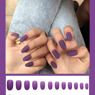 Kit de Uñas Postizas Desmontables Efecto Llama Azul - Diseño Europeo - Image 7