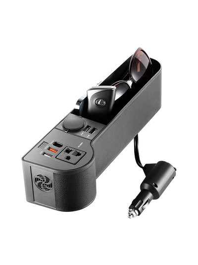 Inversor de Corriente 12V a 220V con Caja de Almacenamiento y Cargador Multifunción - Image 9