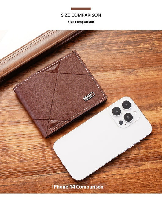 Billetera Delgada para Hombre con Múltiples Compartimentos - Cuero Suave Plegable - Image 15