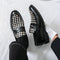 Zapatos de Cuero Casual con Punta Afilada para Hombre