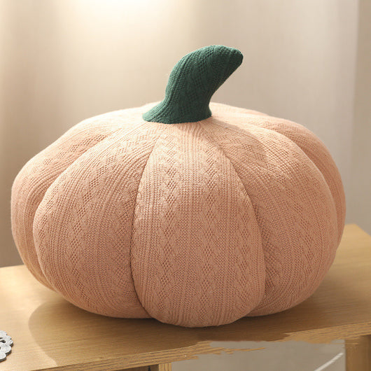 Almohada Redonda de Seda Suave Calabaza - Image 13