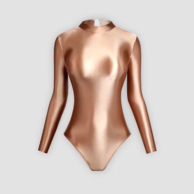 Traje de Baño Ajustado Brillante de Corte Alto - Image 17