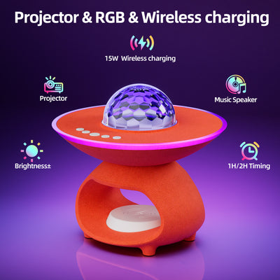 Proyector de Cielo Estrellado LED con Altavoz Bluetooth y Luz de Ambiente - Image 11
