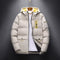Chaqueta Acolchada Casual con Capucha para Hombre