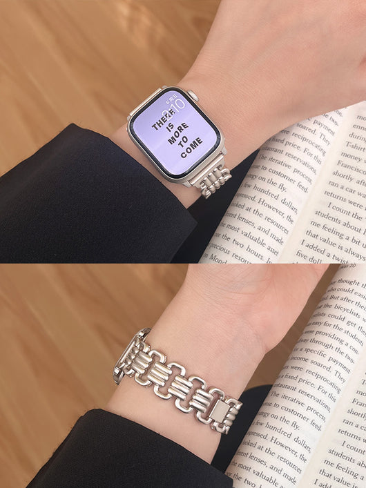Correa Metálica Universal para Apple Watch 7, 8 y SE con Cierre de Anillo - Image 7