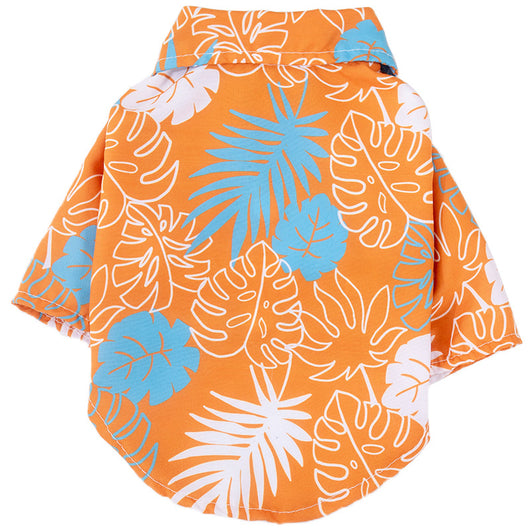 Camisa Hawaiana Playa para Mascotas con Diseño de Hojas - Image 5