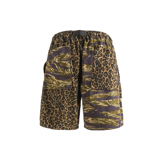 Shorts Cargo Camuflado con Estampado Leopardo - Unisex - Image 10