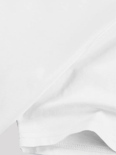 Playera Blanca Estampada de Manga Corta para Mujer - Image 5
