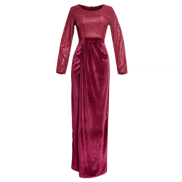 Vestido de Noche Africano con Lentejuelas para Banquetes - Image 15