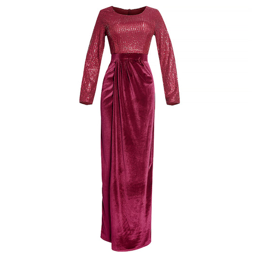 Vestido de Noche Africano con Lentejuelas para Banquetes - Image 15