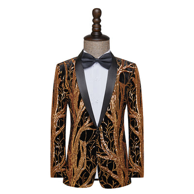 Traje Blazer Lentejuelas Hombre - Chaqueta Versátil Performance - Image 7