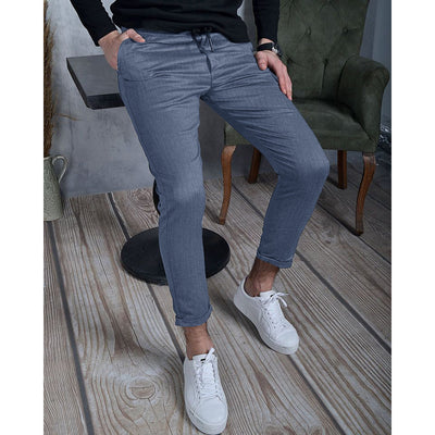 Pantalones Casuales para Hombre con Textura Sólida Otoño Invierno - Image 2