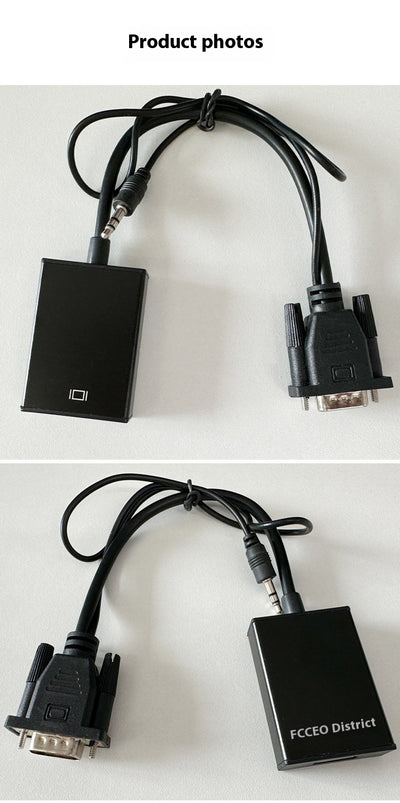Adaptador VGA a HDMI con Audio y Alimentación - Conexión 1080p Plug and Play - Image 12