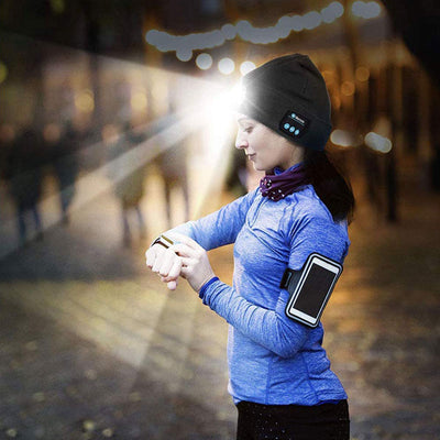 Gorro Bluetooth con Luces LED y Control de Música - Image 6