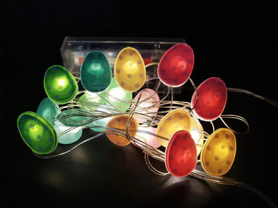 Guirnalda Luminosa Decorativa Forma Zanahoria y Conejo para Pascua - Image 15