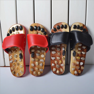 Pantuflas de Masaje con Piedra de Jade y Ágata