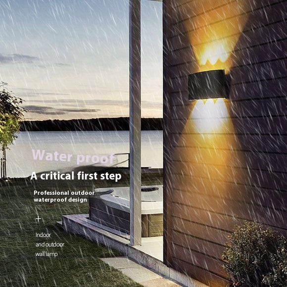Lámpara LED Exterior Doble Cabezal Ultra Brillante Impermeable