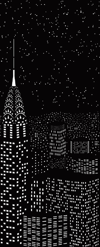 Cortina Hueca Cielo Estrellado Nueva York Londres Vista Nocturna - Image 5