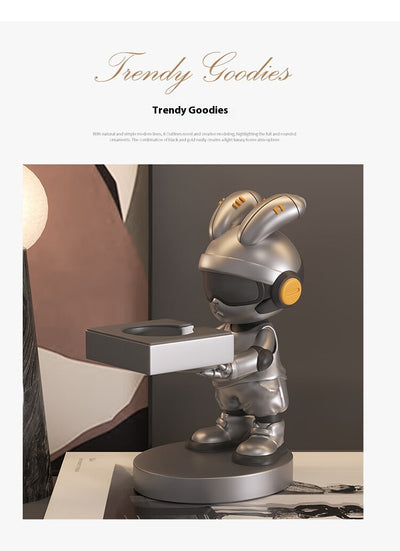 Soporte Cargador para Reloj Conejo de Resina - Diseño Trendy - Image 18