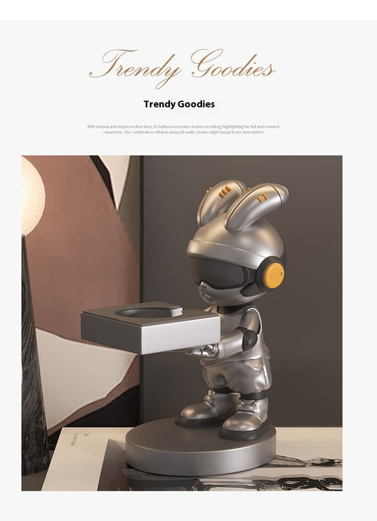 Soporte Cargador para Reloj Conejo de Resina - Diseño Trendy - Image 18